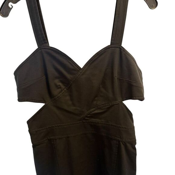 French Connection black cutout cocktail dress size 12 - Picture 3 of 4